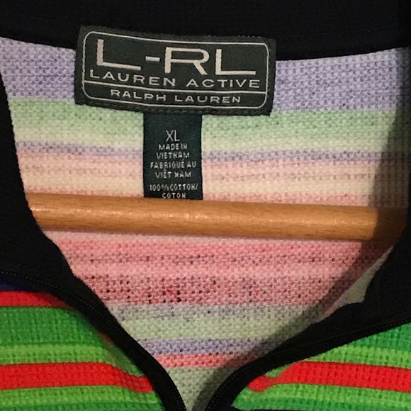 Raulph Lauren Active Rainbow Long Sleeve Top - Picture 2 of 4